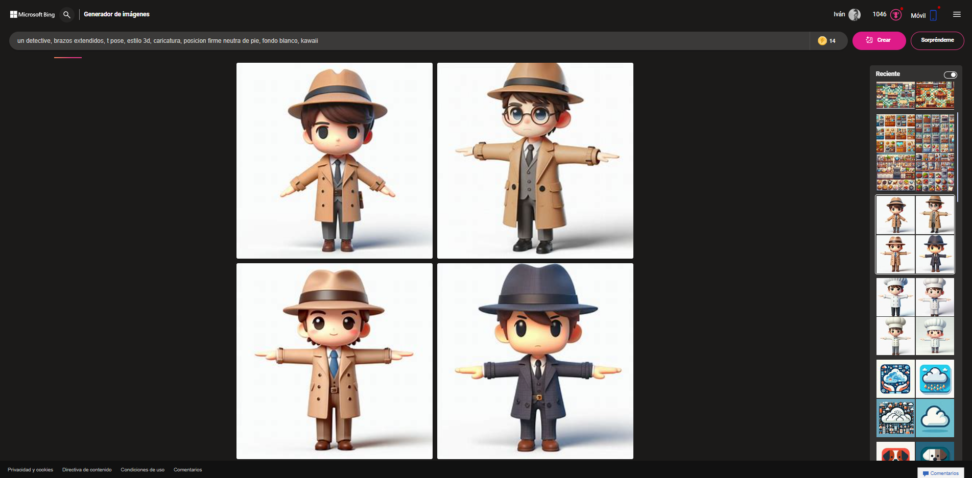Ejemplo de personaje generado