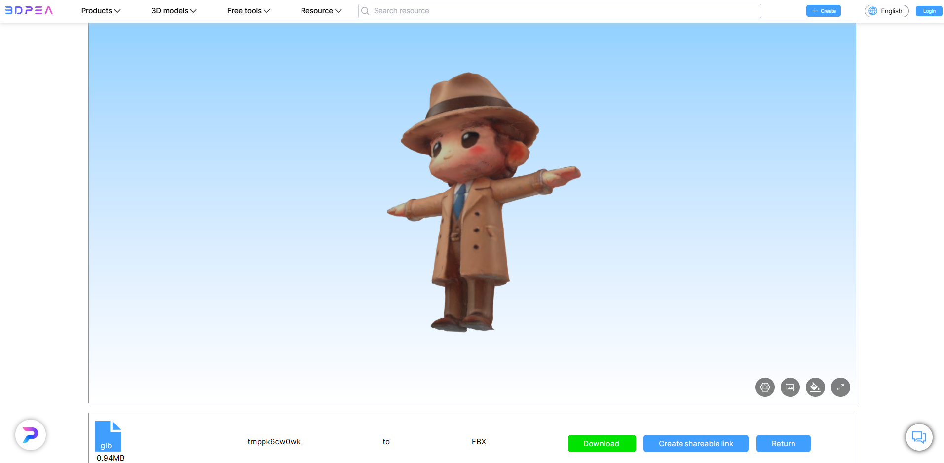 Ejemplo de personaje generado